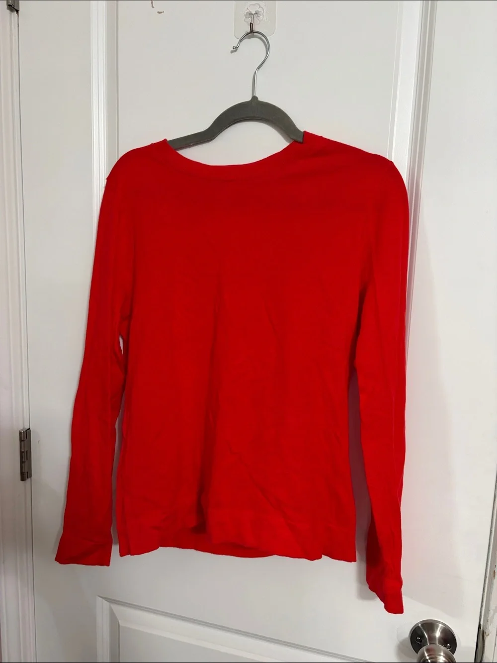 J. Crew Women's Red Crewneck Sweater